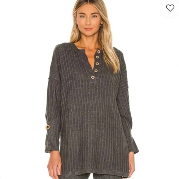 Free People Sweaters - Intimately Free Free People Around the Clock Pullover Charcoal Gray M